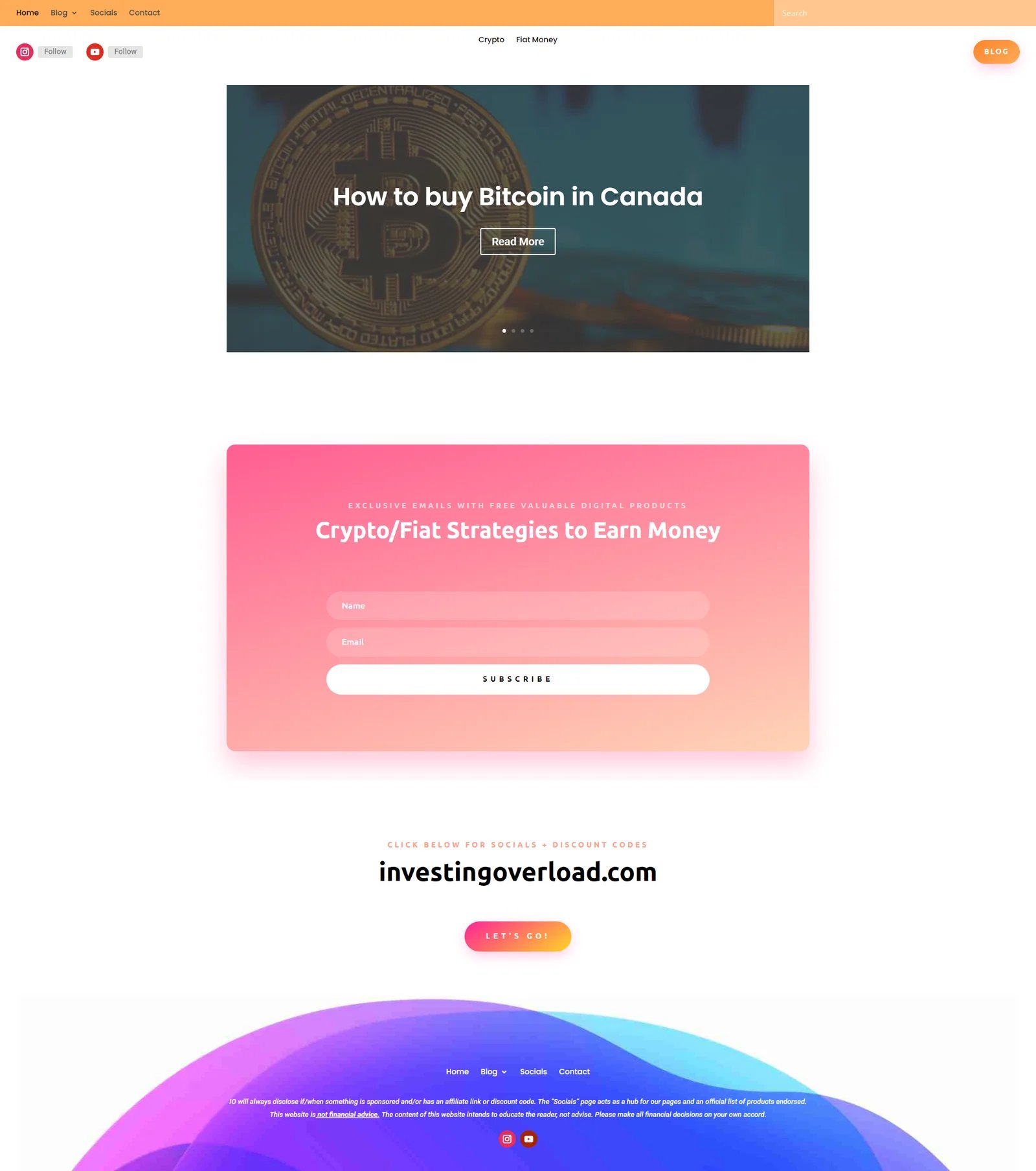 InvestingOverload website screenshot
